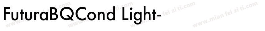 FuturaBQCond Light字体转换